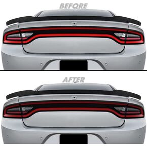 SlickMod PreCut Vinyl Smoke Tint for 2015-2022 Dodge Charger Tail Light (20% Dark Smoke, 1. Taillight)
