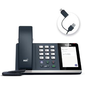 Yealink MP45 USB Phone Handset Certified for Microsoft Teams, More Cost-Effective Than Yealink MP50, Work for PC, Powered via USB-A/C Cable, NOT Support Registration of SIP Account to VoIP System