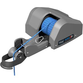 Outdoors Deckboat 40 AutoDeploy-G3 Electric Anchor Winch - Anchors Up to 40 lb. - Includes 100-feet of Pre-Wound Anchor Rope with Use (69005), Gray