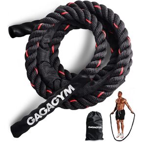 Weighted Jump Rope for Fitness - 9.8ft Heavy Battle Ropes for Exercise, 3LB Workout Rope for Women & Men, Skipping Rope For Gym Training, Home Workout