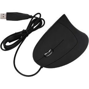 SUNGOOYUE ماوس عمودي سلكي لليد اليسرى، ماوس USB سلكي لليد اليسرى عمودي ماوس ألعاب مريح للمعصم ماوس صحي