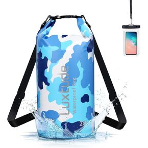 حقيبة ظهر فاخرة مقاومة للماء وجافة، 5 لتر/10 لتر/20 لتر/30 لتر، حقيبة جافة محمولة مقاومة للماء مع حافظة هاتف، حقيبة عائمة مقاومة للماء للتجديف بالكاياك والسباحة وركوب القوارب وركوب الأمواج والمشي لمسافات طويلة والشاطئ وما إلى ذلك. in Kuwait