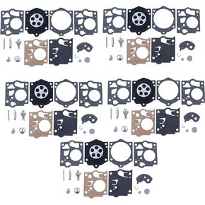 Pack for 5 Carburetor Repair Rebuild Kit for McCulloch Mac Promac 700 8200 K10-SDC