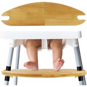 Baby Bamboo High Chair Accessories Compatible with Antilop IKEA High Chair Footrest, Adjustable High Chair Foot Rest