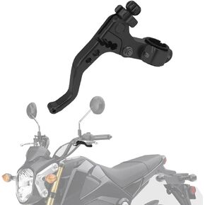Motorcycle Short Stunt Clutch Lever 22mm 7/8" Labor Saving Clutch Levers Adjustable CNC for Grom Dirt Pit Bike Enduro Motocross Supermoto Street Sport Bike Dual Sport Black