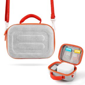 Travel Case Compatible with Yoto Player (3rd Gen.), Protective Hard Case Carrier Compatible with Mini Player (3rd Gen.), Kids Audio Card Portfolio Case Designed to Children’s Speaker Plays (Gray)