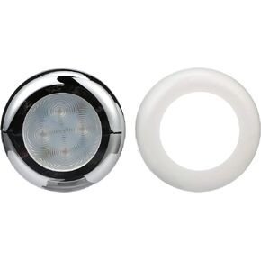 ضوء داخلي LED من Seachoice مزود بإطار كروم/أبيض