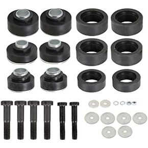 Nakkaa Subframe Body Mount Bushing Kit with Hardware Bushings sub frame bolts washers Firebird Compatible with Camaro 1967‑1972, Firebird 1967‑1972 Nova 1968‑1972