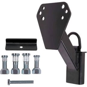 Mytee Products Stake Pocket Spare Tire Carrier for Utility Trailer w/D-Ring - Trailer Spare Tire Mount Holder - Fits 4, 5, 6 & 8 Lugs Wheels on 4", 4.25", 4.75", 5", 5.5" & 6.5" Bolt Patterns