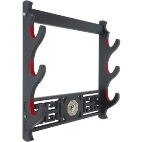 Wzqwzj Sword Holder Wall Mount Samurai Sword Display and Standard Sword 3-Tier