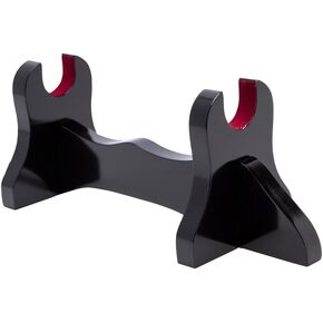 SH9015 Single Sword Stand - Premium Piano Black Finish W/Red Felt