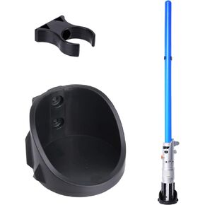 Lightsaber Wall Mount Display Stand Light Saber Holder Compatible for Any Lightsaber, Black Pack of 1