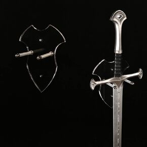 حامل السيف المثبت على الحائط حامل السيف حامل الفأس شماعات السيف للحائط حامل السيف عرض الفأس الرأسي والديكور (مجموعة سوداء 2)