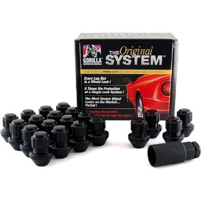 Gorilla Automotive 96643DX Chrome Factory Style Wheel Lock System (14mm x 1.50 Thread Size, 20-Pack)