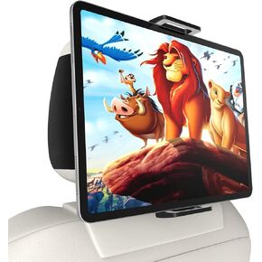 Headrest Tablet Holder, iPad Holder for Car Back Seat, Car Holder Mount for Tablet, iPhone, Fire HD and All 4.7"-12.9" Devices, Toddler Travel Essential, 360° Rotatable iPad Headrest Mount