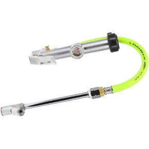Flexzilla Dual Foot Tire Inflator with 12" Hose Glass Sight Gauge (10 to 120 psi)
