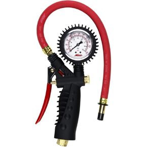 Milton Industries S-576A Milton Pro Analog Pistol Grip Inflator Gauge, Dual Head Chuck and 15" Hose, 160 psi in Kuwait