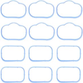 12PCS Car Intake Manifold Gasket Set, Intake Manifold Gaskets Include Lower & Upper Gasket Plenum, Tight Intake Manifold Rubber Sealing, Replaces# 5184562AC 5184331AC