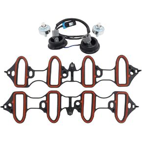 NewYall Knock Sensor Harness Intake Manifold Gasket Kit for Pontiac for Buick for Cadillac for Chevy for GMC for Saab for Hummer