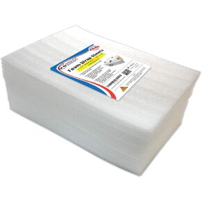 70 Pack of Mighty Gadget (R) Large 16" x 12" Foam Wrap Sheets Cushioning for Moving Storage Packing and Shipping Supplies, 70-Pack (White)