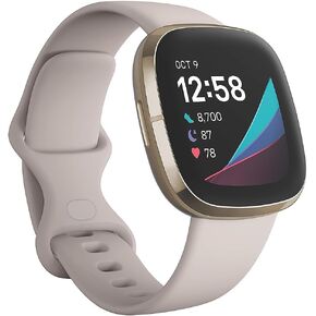Fitbit Sense Advanced Smartwatch with Tools for Heart Health, Stress Management & Skin Temperature Trends, Carbon/Graphite, One Size (S & L Bands Included)