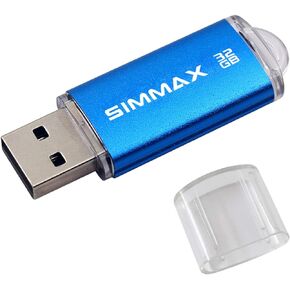 SIMMAX 32GB Memory Stick USB 2.0 Flash Drives Swivel Thumb Drive Pen Drive (32GB Purple)