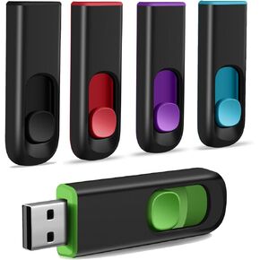 10 Pack 128MB USB Flash Drive, USB 2.0 Memory Stick Thumb Drive Pen Drives Jump Drive for Data Storage Black