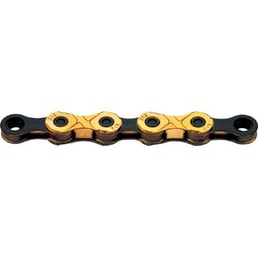 KMC X12 Chain 12-Speed, TI Gold/Black, Mountain Bike/Road/Gravel 12 Speed Chain: Shimano, SRAM, Campagnolo Compatible. 126 Links, Missing Link Included