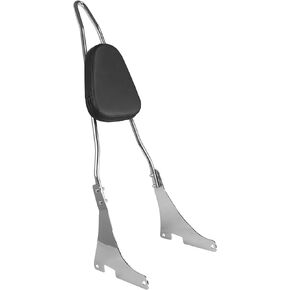SWESGI Detachable Sissy Bar Passenger Backrest Pad Compatible 2004-2023 for Harley Davidson Sportster XL 1200 883 SuperLow Iron 48,Chrome