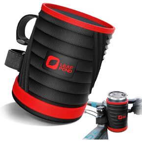 Bike Drink Holder,Adult Ebike Handlebar Coffee Cup Cage, Kid Electric Mobility Scooter No Screw Bottle Accessories,Water Attachment for Mountain E Bicycle,Wheelchair,Beach Cruiser and Walker