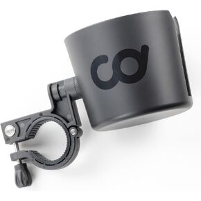CyclingDeal Cup Mug Water Bottle Holder Adjustable Bracket Mount Tray - for Indoor Exercise Bikes with Round Bars ONLY - Compatible with Peloton Bike & Bike+, NordicTrack - Install at Centre or Side in Saudi Arabia