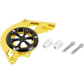 F FIERCE CYCLE Gold Tone Motorbike CNC Aluminum Front Chain Guard Sprocket Engine Cover Replacement for Honda MSX125 2013-2017