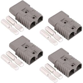 Uddick 175 Amp Connecteur 600 V Plug Battery Connector 175A Battery Power Connector (Grey 1/0AWG 4PCS)