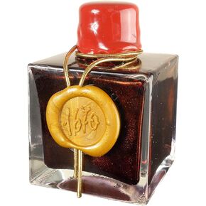 J. Herbin 1670 Anniversary Inks - Gold Sheen 50 ml Bottled - Emerald of Chivor (Emerald Green-Blue Ink)