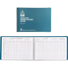 قبة (R) كتاب ميزانية المنزل المبسط، 7 1/2 بوصة. × 10 1/2 بوصة، أزرق مخضر in Kuwait