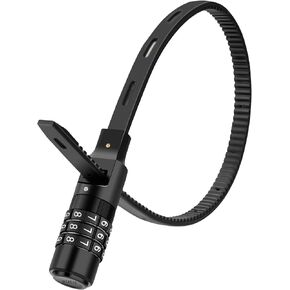 ROCKBROS Zip Tie Bike Lock Small Cable Lock Lightweight Refrigerator Cabinet Locks with Combination Flexible Helmet Bike Lock