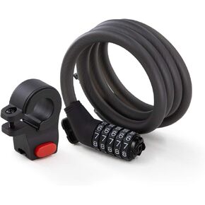 Segway Ninebot Password Cable Lock for Bikes and Scooters, Black