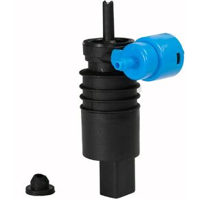 XUKEY Windshield Washer Pump, Windshield Washer Fluid Pump with Grommet, 1K6955651 1J6955651 Compatible with Audi BMW Chrysler Dodge Jeep Benz Volkswagen Front Rear