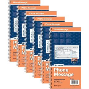 Spiral Bound Phone Message Books