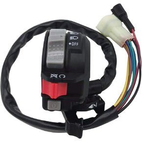 M MATI Left Handlebar Switch Control Engine Start Run Off Headlight for Yamaha YFM Big Bear 250/400 Grizzly 350/400/660 Kodiak 400/450 Wolverine 350/450 Raptor 350/660 Bruin 250/350 5LP-83973-01-00