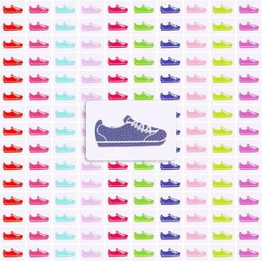 200 Pieces Sneaker Stickers Workout Stickers Fitness Stickers Planner Journal Stickers Running Stickers Pack for Monthly Weekly Daily Planner Calendar or Journal (Mixed Colors)