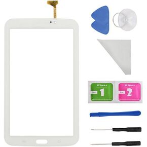 WhiteTouch Digitizer Screen Replacement for Samsung Galaxy Tab 3 7.0 SM-T210 T210R T210L T217S 217A(WiFi Ver.No Speaker Hole) + PreInstalled Adhesive with Tools