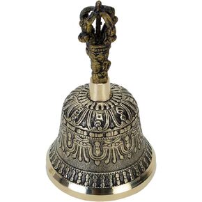 Zap Impex Tibetan Hand Bell Meditation & Prayer Bells Dorje, Vajra 6 Inches