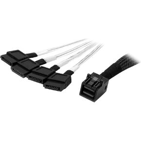 StarTech.com كابل داخلي صغير SAS بطول 1 متر إلى SATA - SFF-8643 إلى 4X SATA (SAS43SAT1M)