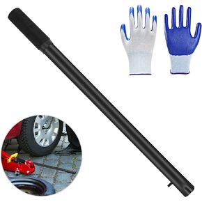 ANCKNE Horizontal Hydraulic Jack Handle 2 Ton, Jack Handle Replacement, with Rubber Gloves Automotive Car Jack Accessories Black