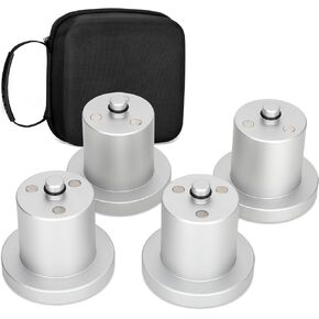 Jack Pucks, Aluminum Jack Lifting Jack Pad Compatible with Rivian R1T/R1S, Jack Lift Adapter Heavy Duty, Floor Jack Lifting Point, 4 Pack, with Storage Case