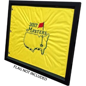 Compact Black Golf Flag Frame, Moulding blk-007, Reversible Green-Black Mat (holds 13x17 Masters Golf Flags; flag Not Incl)