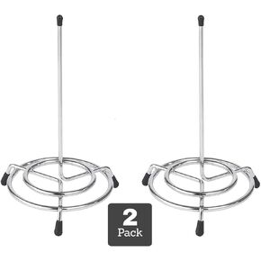 1InTheOffice Wire Receipt Spindle,Chrome Receipt Holder, 2 Pack" (Chrome)
