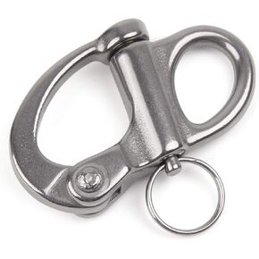 2-5/8" Fixed Bail Snap Shackle for Bracelet, Sailboat –Stainless Steel SUS316 1PC