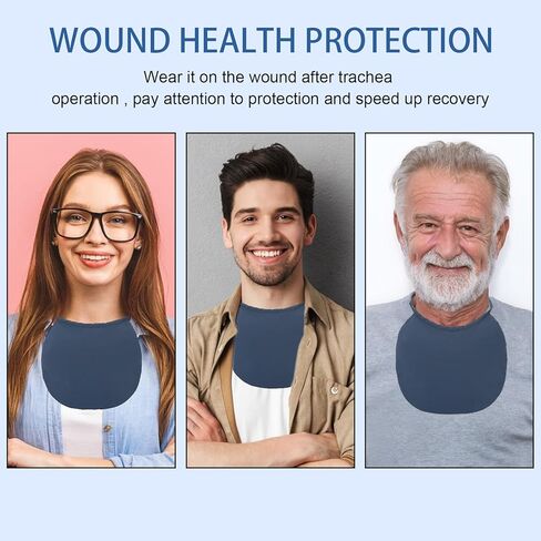 3 عبوات من غطاء الدش لفتحة القصبة الهوائية وواقي ورم الرقبة وغطاء بضع القصبة الهوائية وأغطية ورم قابلة للتعديل لمستلزمات ثقب القصبة الهوائية والرقبة in Kuwait
